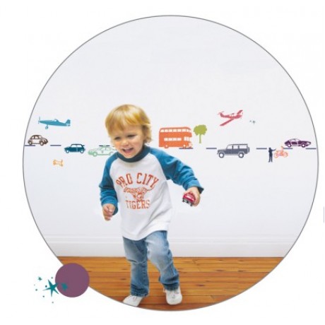 Wall Sticker - Border with cars Wall Sticker - Border with cars